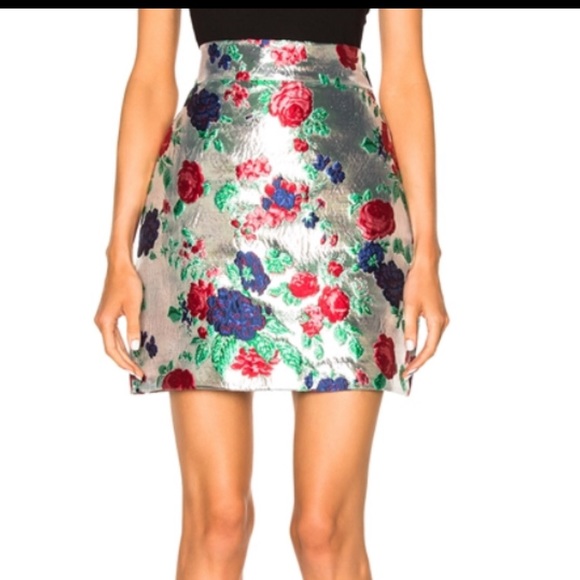 NWOT MSGM Silver Mini Skirt, Medium - Picture 1 of 5
